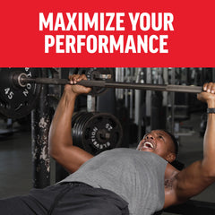 Force Factor Test X180 Surge in gym scene suggesting enhanced endurance for workouts.
