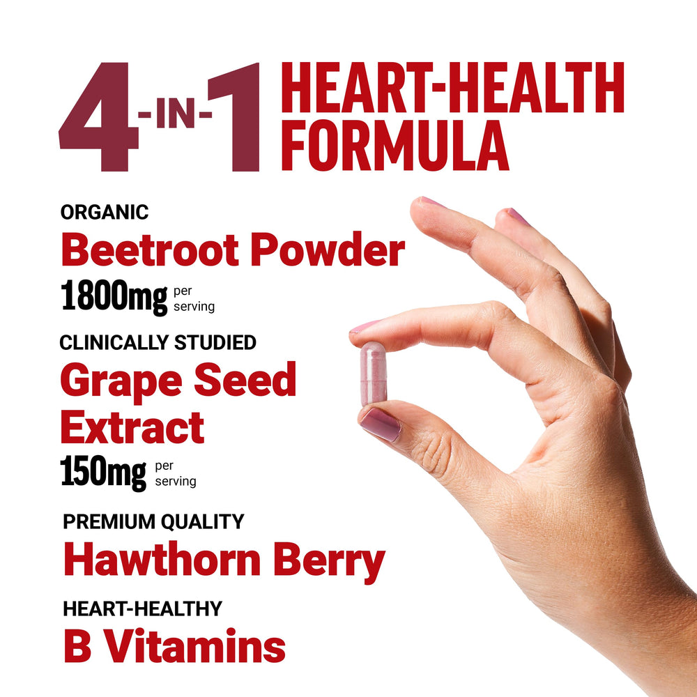 Force Factor Total Beets capsules closeup highlighting purple beet root and convenience.
