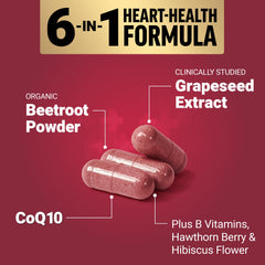 Total Beets capsules closeup reveals 1,800 mg beet root per serving