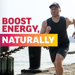 Force Factor Total Beets Energy Powder scoop in hand ready to mix.