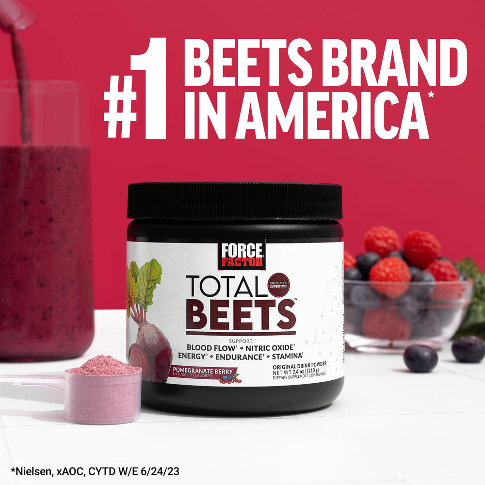 Force Factor Total Beets energy-boosting formula without stimulants