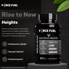 FORCE FUEL Sex Pills for Men bottle back label detailing ingredients
