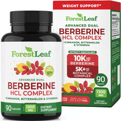 ForestLeaf Berberine bottle front with ultra high potency formula for daily use