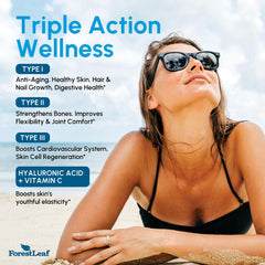 ForestLeaf hyaluronic acid and vitamin C ingredients promote hydration.