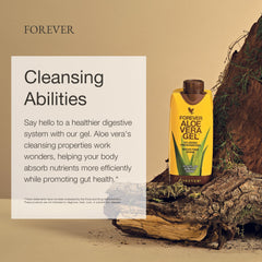 Forever Living Aloe Vera Gel glass serve demonstrates easy consumption and cooling refreshment.