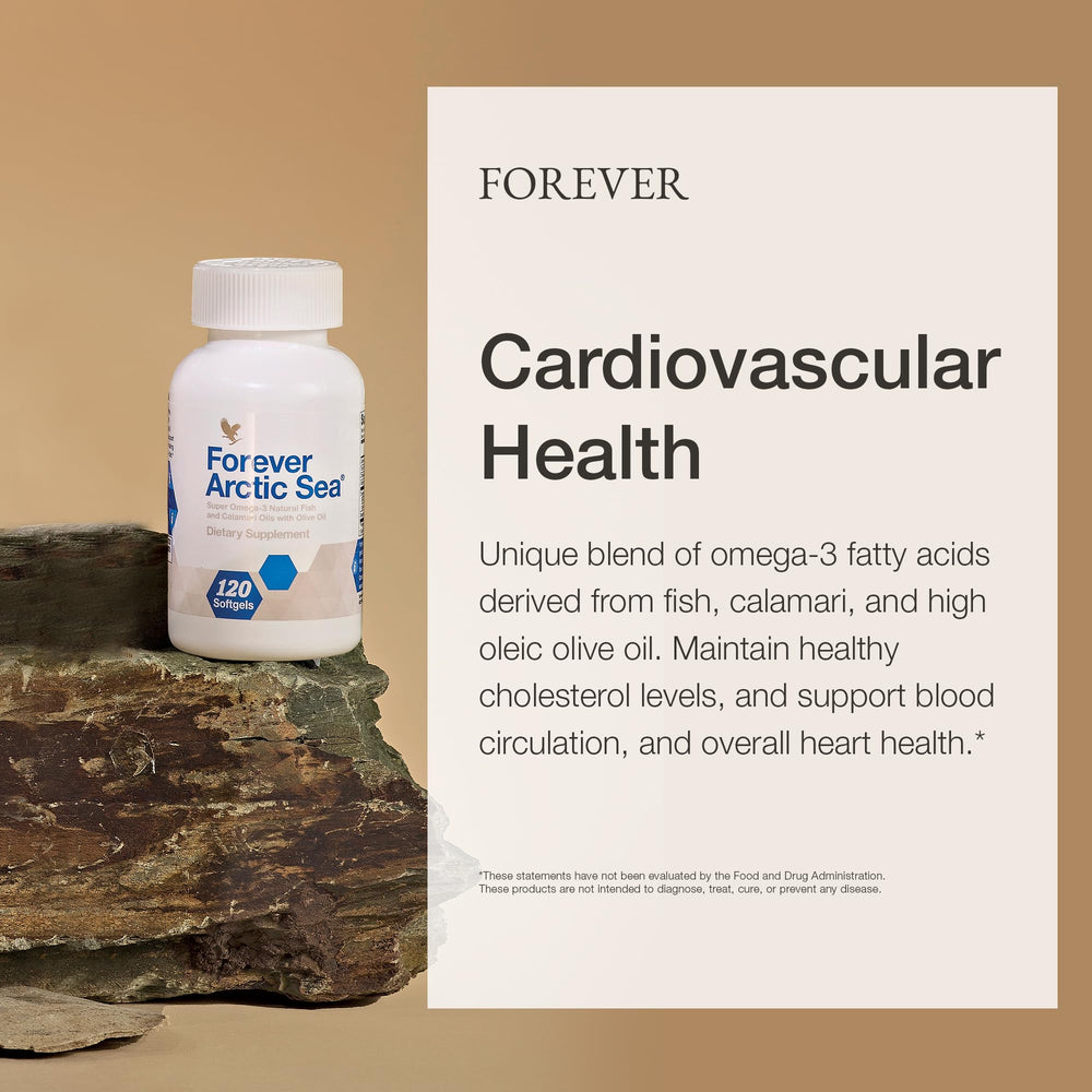 Forever Living Arctic Sea gluten-free formula bottle for daily omega-3 support.