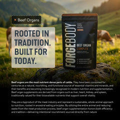 FORGEBODY packaging image demonstrates a simple, easy-to-use daily supplement routine.