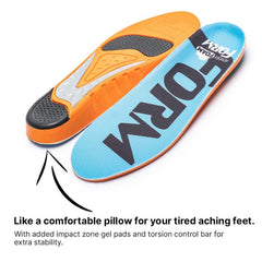 FORM Premium Insoles shock-absorb-pad cushions steps on trails and daily wear