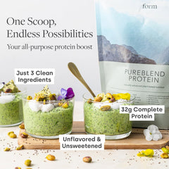 Form Pureblend Protein smoothie prep with neutral powder