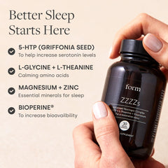 Form ZZZZs Griffonia seed icon signals natural serotonin support.