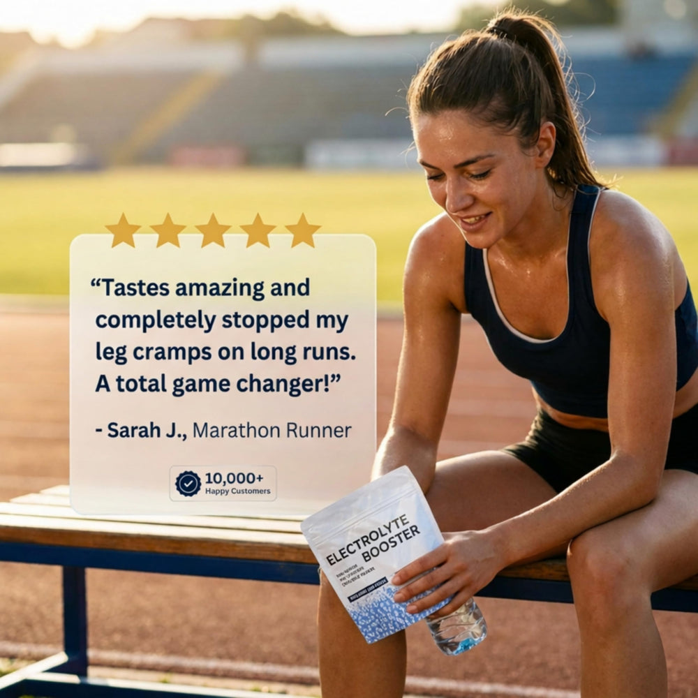 Formula 369 Electrolyte Booster endurance-session setup suggests long-lasting hydration