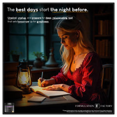 L-Theanine relaxation focus hints at stress relief for a calmer mind.