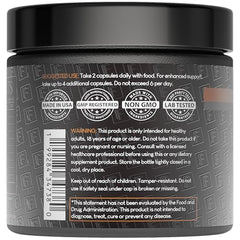 Formulation Factory Shroom Vroom mushroom blend illustration emphasizes ten mushrooms.