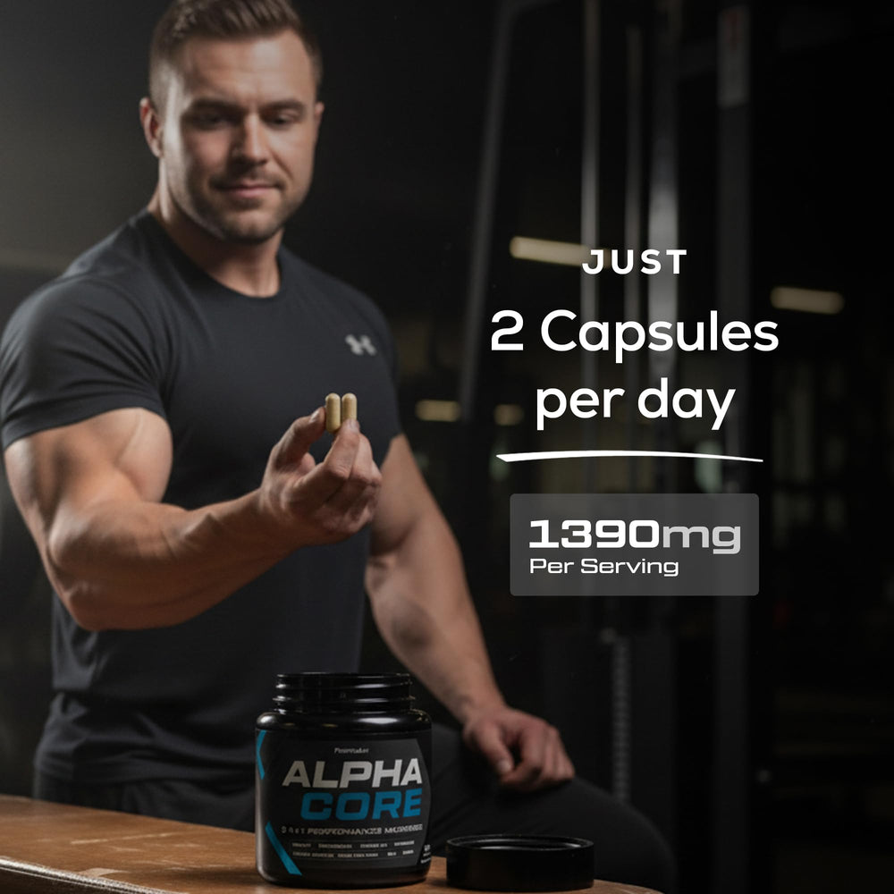 Formulux Alpha Core dosing spoon suggesting precise daily servings