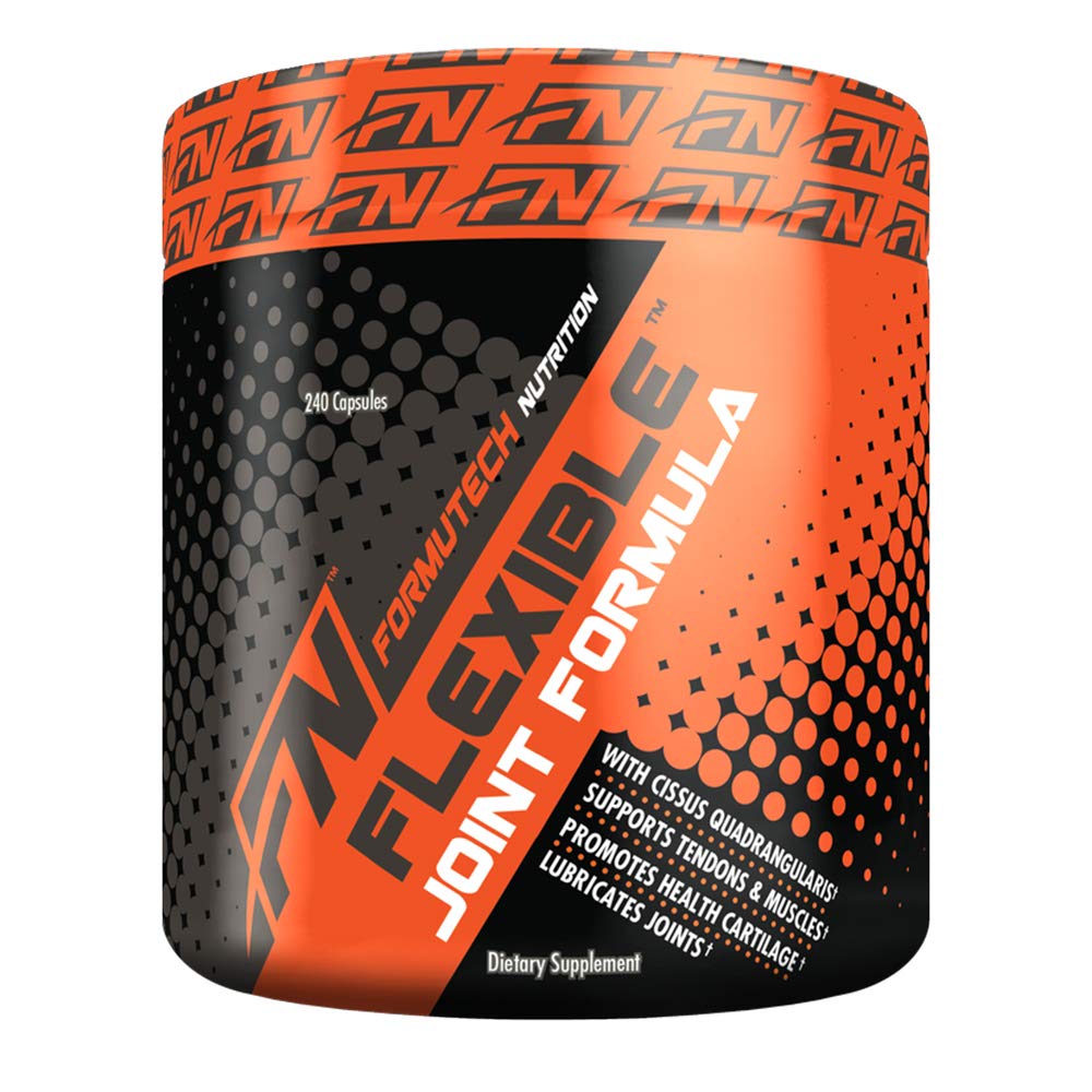 Formutech Flexible Joint Formula bottle with capsules for joint support and mobility.