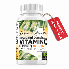 FORTE NATURALS Vitamin C liposomal capsules inside for veggie-friendly delivery