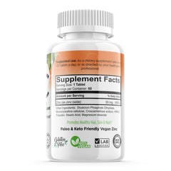 FORTE NATURALS Zinc 50mg capsules offer gentle digestion and absorption.