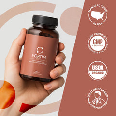 Fortim consumption scene implies routine use for vitality maintenance.