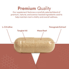 Fortim packaging box emphasizes clinically inspired formula for adult male vitality.