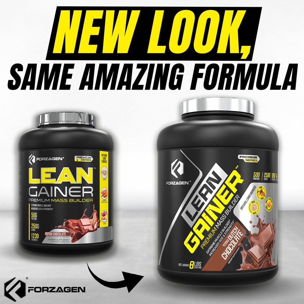 Forzagen Lean Gainer creamy-vanilla scoop ready for quick energy lift