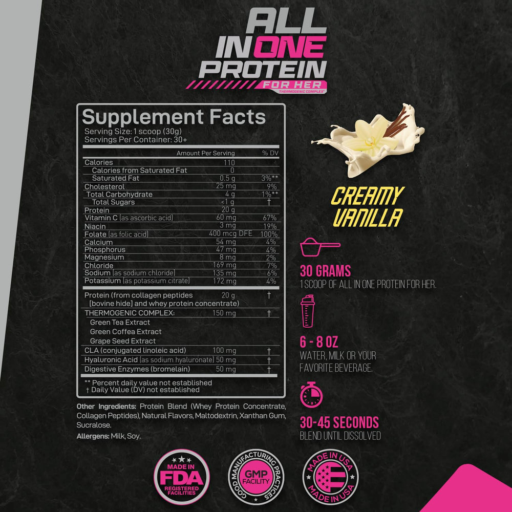 Forzagen post-workout protein shake vanilla glass highlights creamy texture