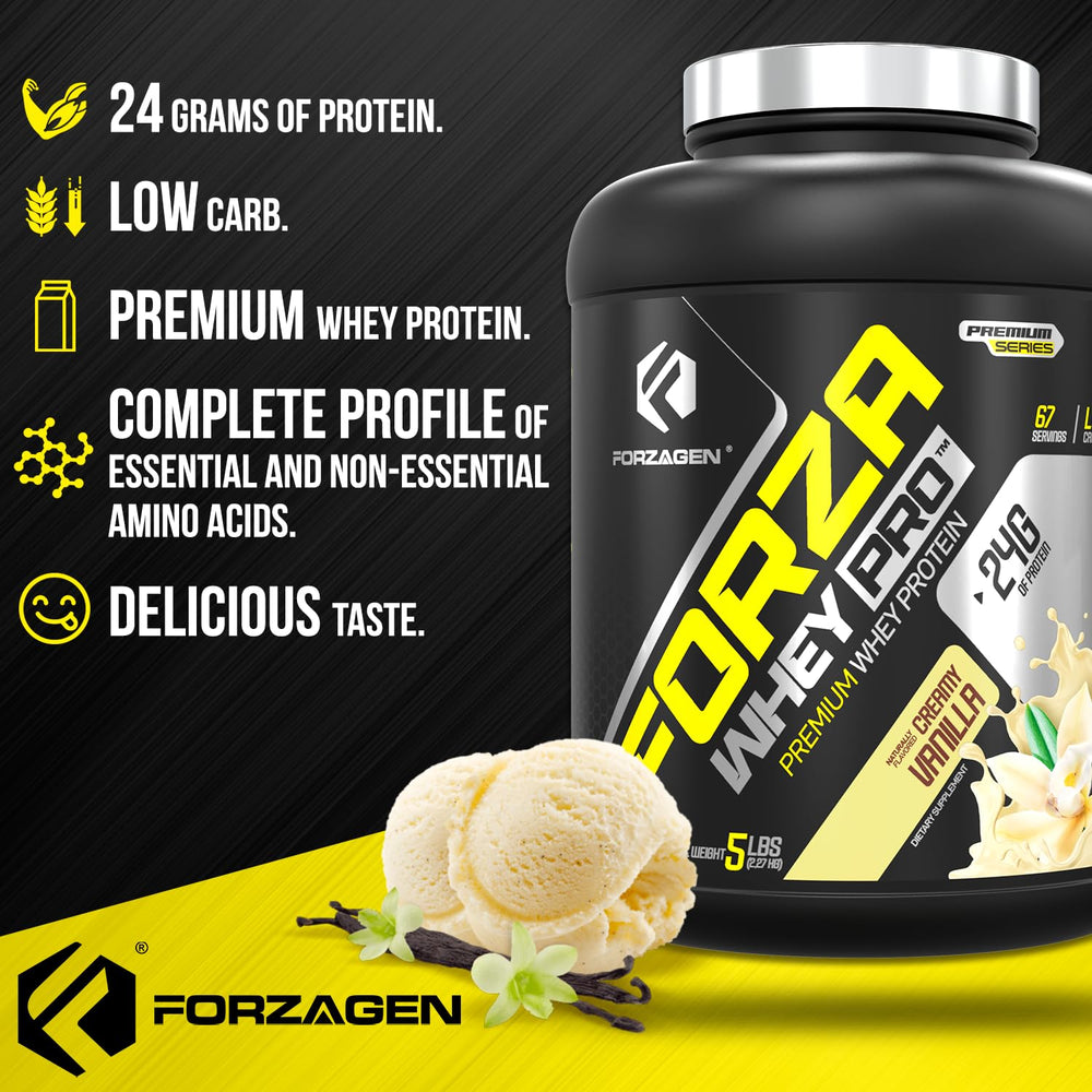 Forzagen Whey PRO gluten-free seal ensuring diet compatibility
