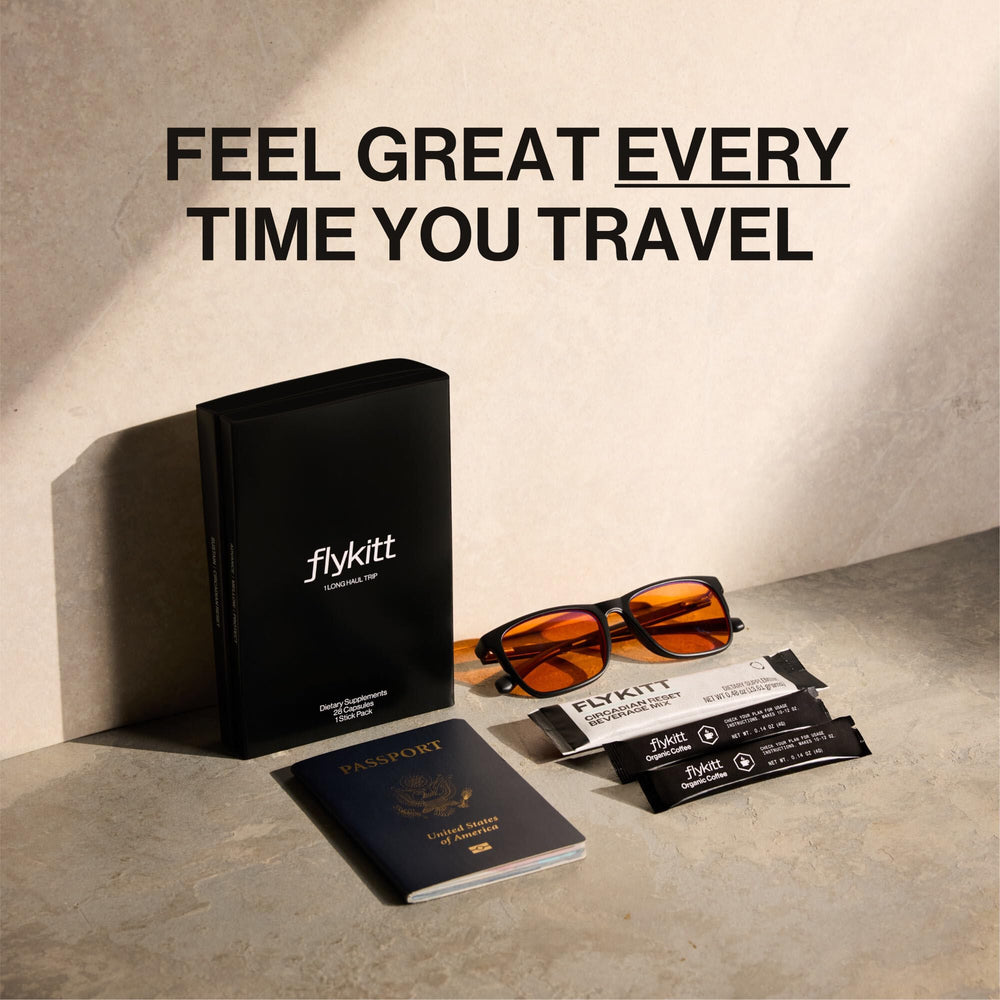 Fount Flykitt app guidance screen showing personalized scheduling for travel rhythm