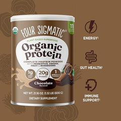 Four Sigmatic Protein Scoop on Counter ready for quick, mixable shakes