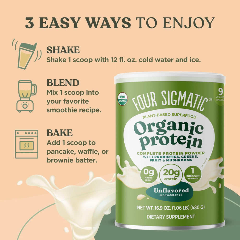 Four Sigmatic smoothie idea using protein powder for post-workout boost