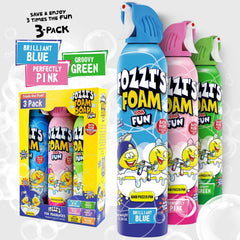 FOZZI'S Bubble Foam in action with colorful bursts for imaginative play.