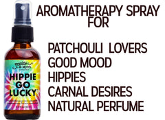 Frankie & Myrrh Hippie Go Lucky linen spray refreshing fabrics and pillows.