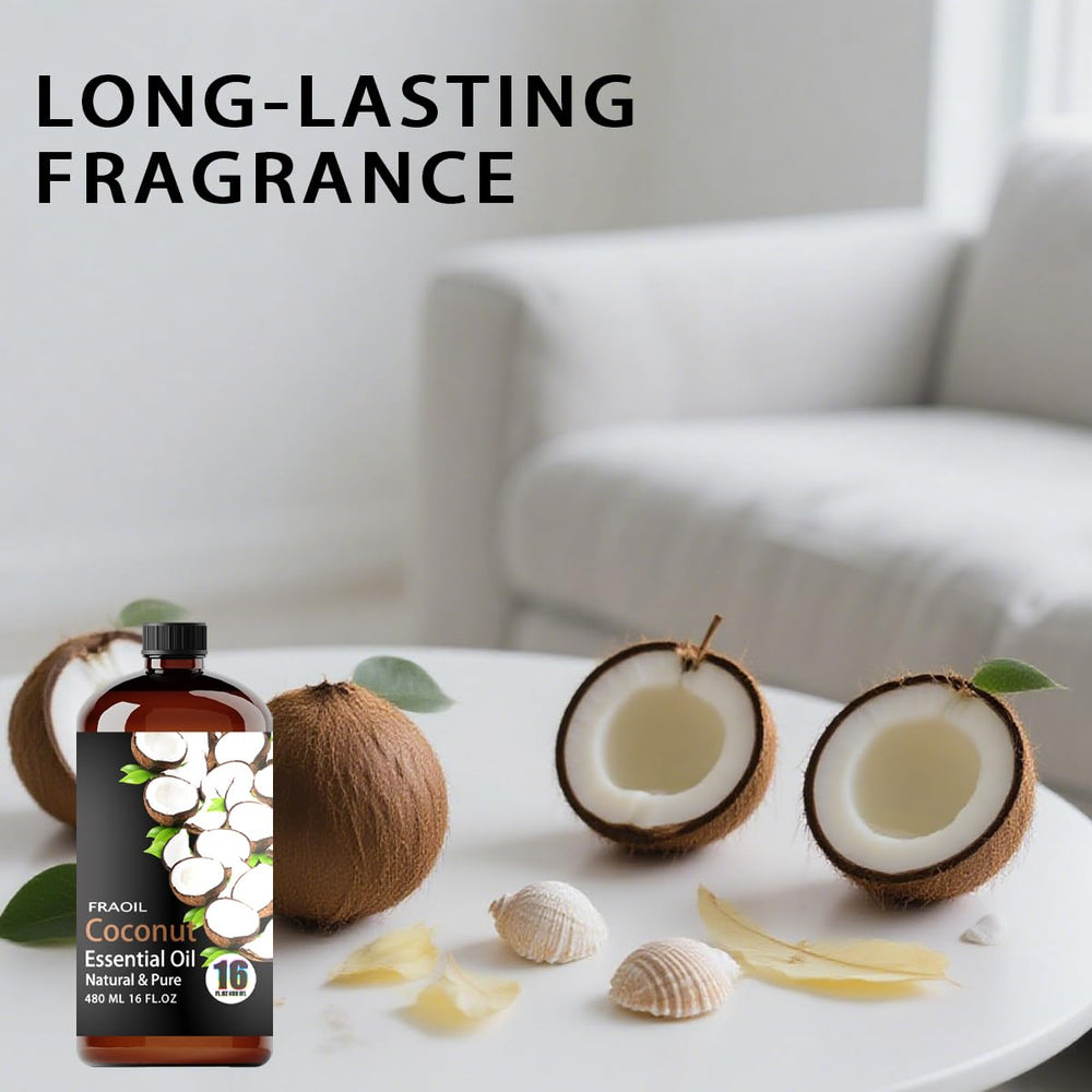 FraOil Coconut Essential Oil ideal for diffuser use to refresh spaces.
