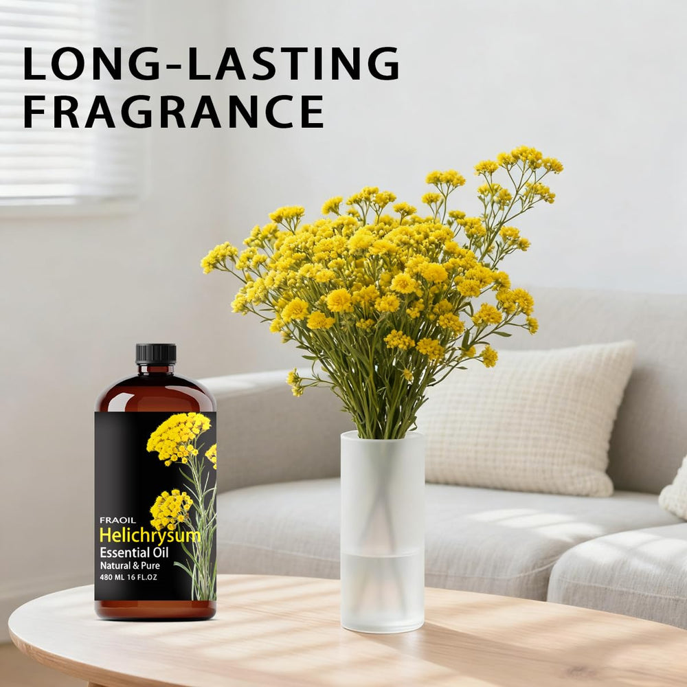 FRAOIL Helichrysum enhances candle crafting with subtle aroma