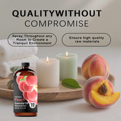 FRAOIL Peach oil with dropper for precise pouring in diffusers and crafts.