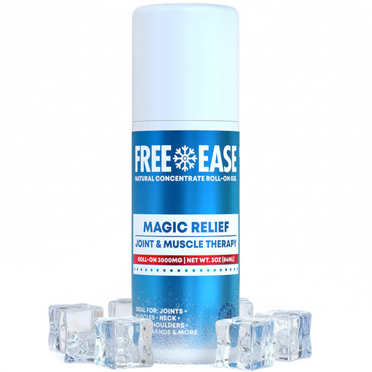 Free-Ease Magic Relief Roller targets the neck with cooling relief for daily mobility.