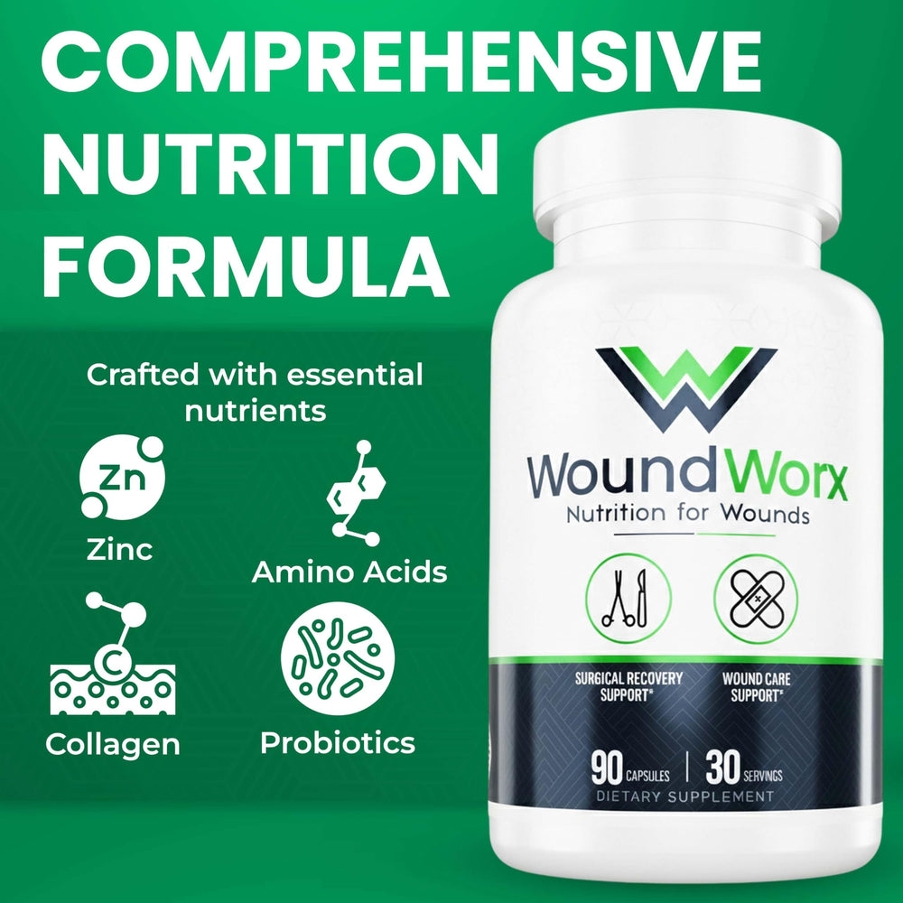 Free Life Labs WoundWorx supplement case shows organized daily use.