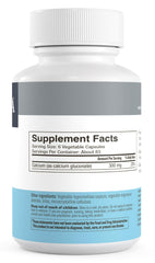 Freeda Calcium Gluconate third-party testing seal on bottle