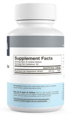 Freeda magnesium citrate bottle showing Made in USA detail on the packaging.