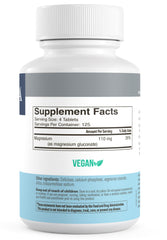 Freeda Magnesium Gluconate tablets close-up highlighting smooth, easy-to-digest form.