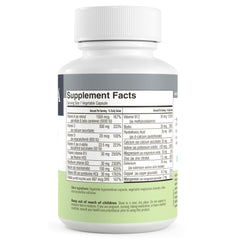 FREEDA One Daily Multivitamin nutritional table graphic highlighting key nutrients.