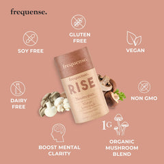 FREQUENSE Rise ready-to-stir setup for convenient study sessions and creativity.