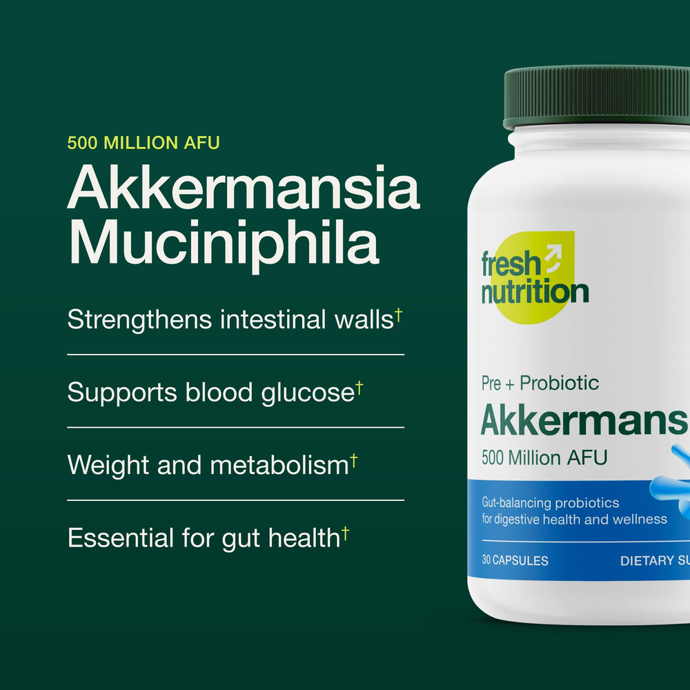 Fresh Nutrition probiotic capsules pack highlights convenient daily use