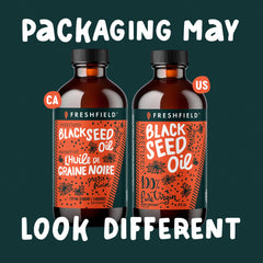 Freshfield Black Seed Oil on kitchen counter ready for everyday routines.