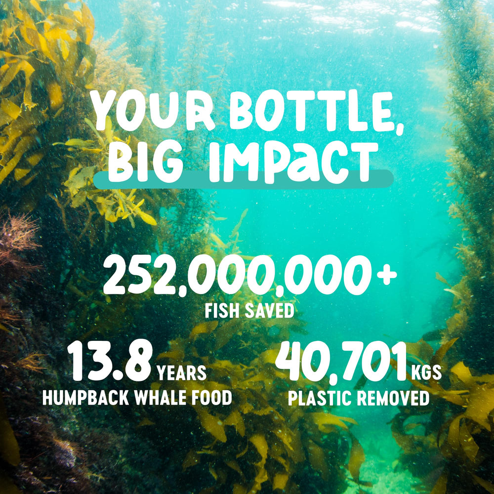 Compostable bio-plastic bottle reduces plastic waste and carbon footprint