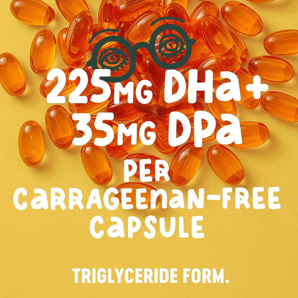 Freshfield Vegan Omega-3 capsule providing DHA and DPA per serving for balanced intake