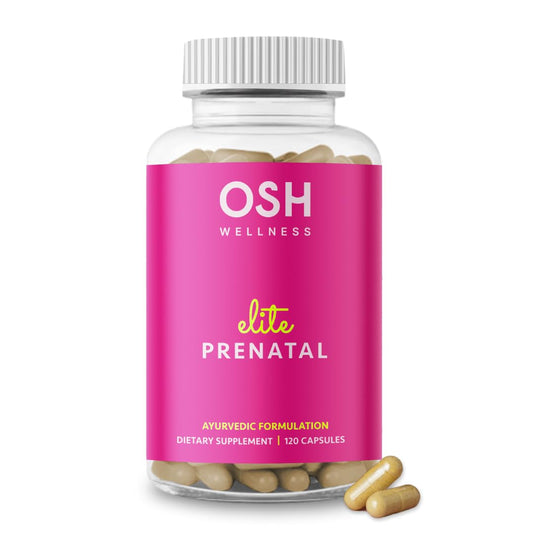 Freshly Moms Ayurvedic Elite Prenatal bottle front supports daily prenatal nourishment