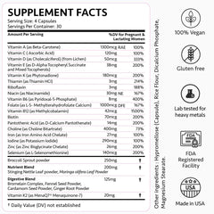 Freshly Moms Ayurvedic Elite Prenatal digestive blends image highlights fennel and ginger
