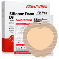 FRESINIDER 7x7 sacral foam dressing pack of 10 for reliable wound care.