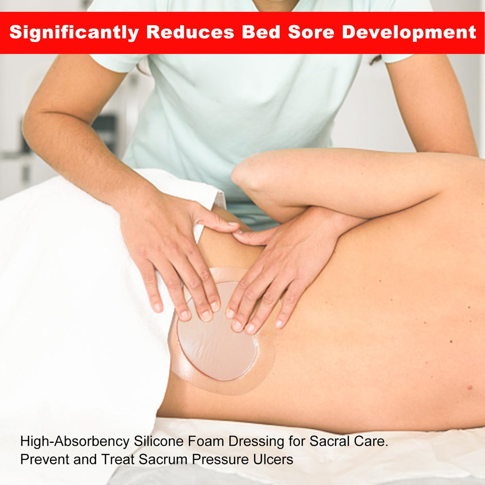 FRESINIDER bedsore dressing 7x7 designed for sacral wounds and incisions.