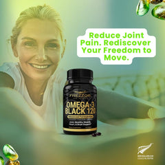 Sustainable New Zealand greenshell mussels used in FREZZOR Omega 3 Black production.